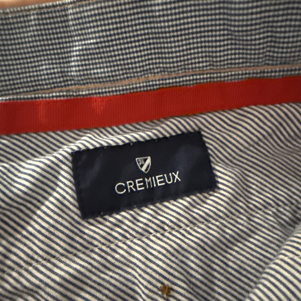 Cremieux Salmon Dyed Flat Front Casual Cotton Chino Shorts Men's Size 33 - Picture 6 of 7